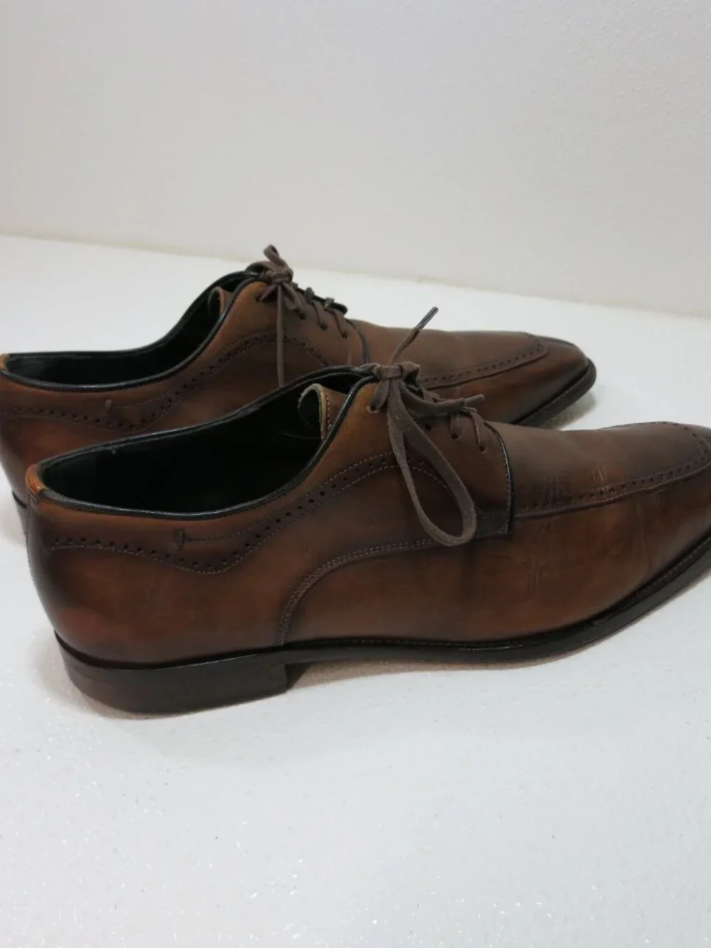 Johnston & Murphy Brogue Leather Dress Split Toe Men's Dress Footwear Sz 11.5 M